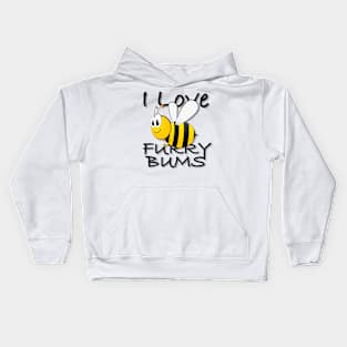 I Love Furry Bums BumbleBee Kids Hoodie